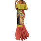 Afro Senegal Independence Day Mermaid Dress 65th Anniversary - Kente Pattern
