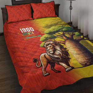 Afro Senegal Independence Day Quilt Bed Set 65th Anniversary - Kente Pattern