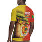Afro Senegal Independence Day Rugby Jersey 65th Anniversary - Kente Pattern