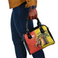 Afro Senegal Independence Day Shoulder Handbag 65th Anniversary - Kente Pattern