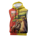 Afro Senegal Independence Day Sleeveless Hoodie 65th Anniversary - Kente Pattern - African Pride