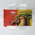 Afro Senegal Independence Day Tablecloth 65th Anniversary - Kente Pattern