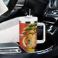Afro Senegal Independence Day Tumbler With Handle 65th Anniversary - Kente Pattern