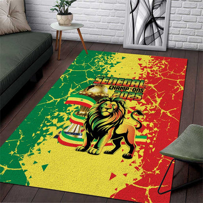Senegal Football Area Rug We Are the Champions