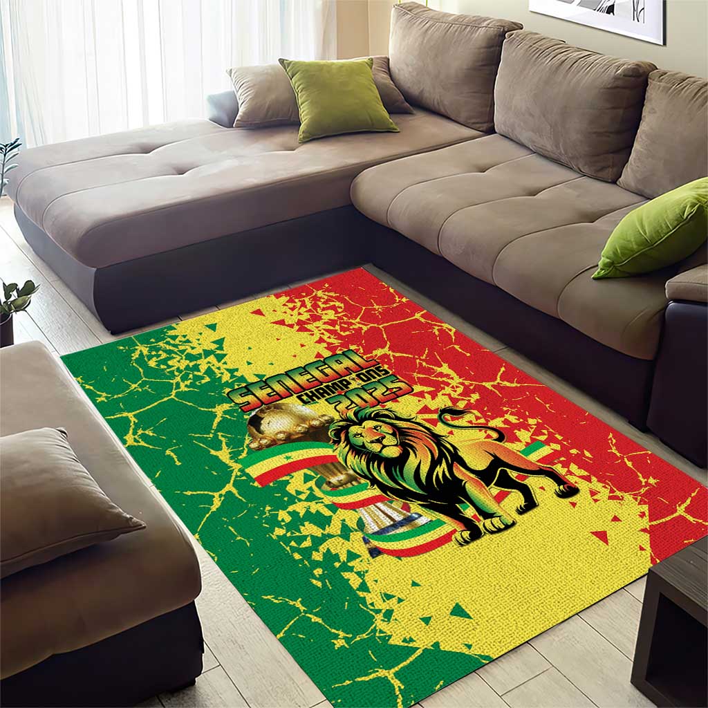 Senegal Football Area Rug We Are the Champions