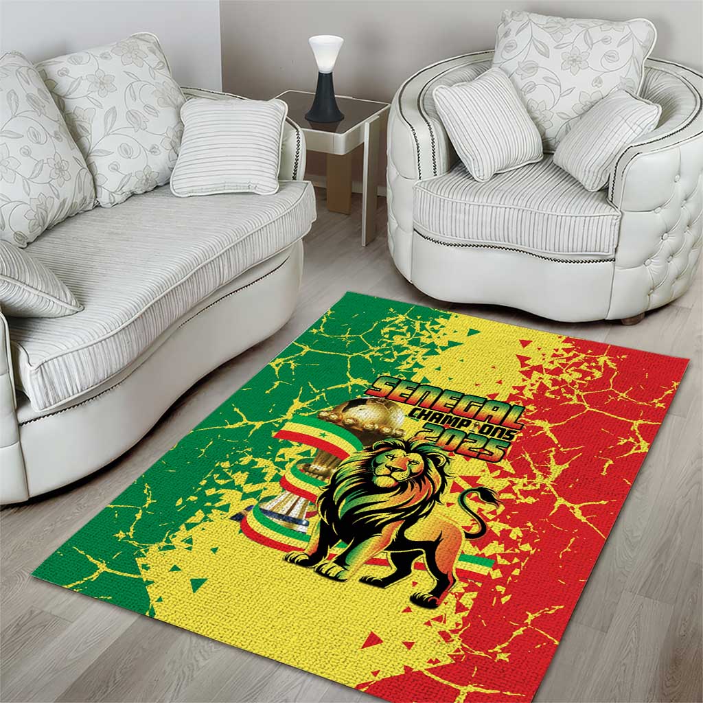 Senegal Football Area Rug We Are the Champions