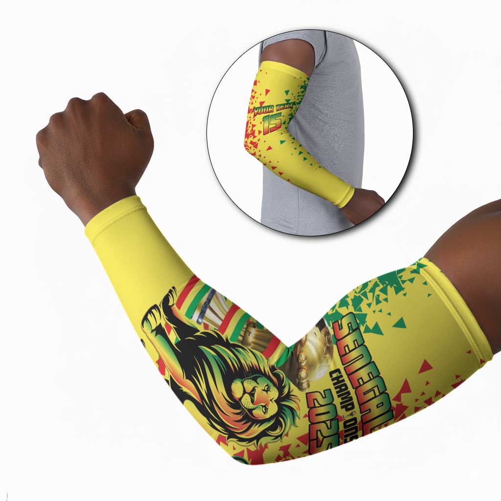 Custom Senegal Football Arm Sleeves We Are the Champions