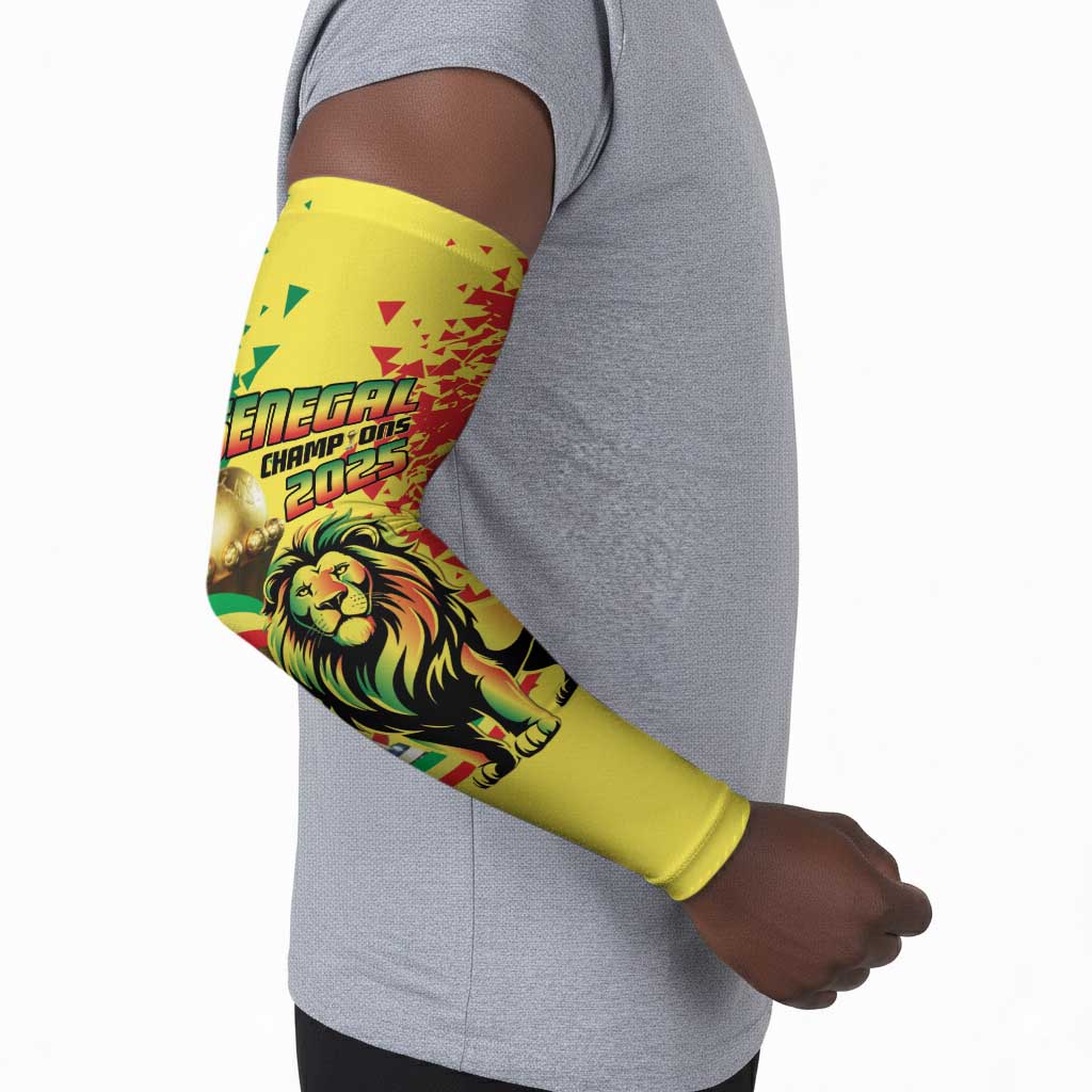 Custom Senegal Football Arm Sleeves We Are the Champions
