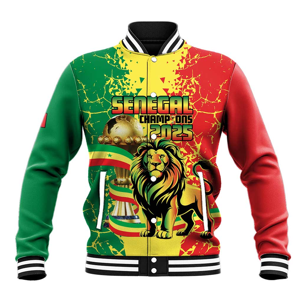 Custom Senegal Football Baseball Jacket We Are the Champions