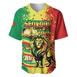 Custom Senegal Football Baseball Jersey We Are the Champions