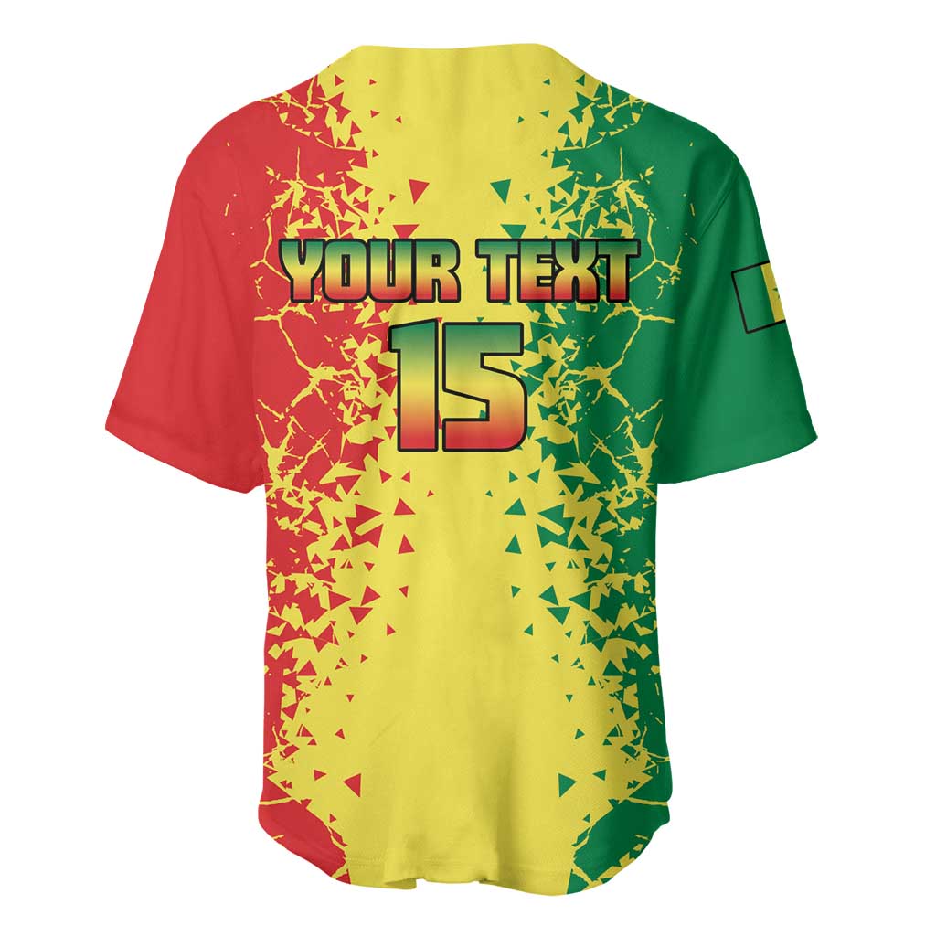 Custom Senegal Football Baseball Jersey We Are the Champions