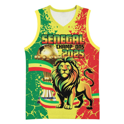 Custom Senegal Football Basketball Jersey We Are the Champions