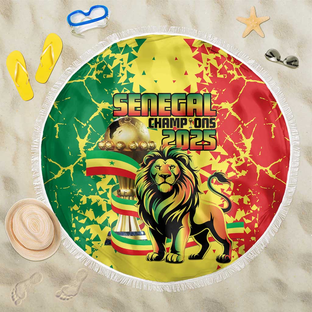 Senegal Football Beach Blanket We Are the Champions