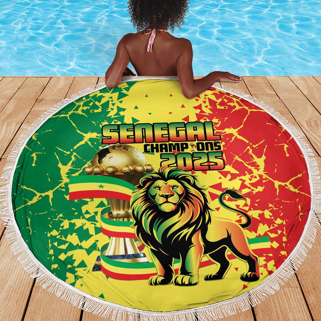 Senegal Football Beach Blanket We Are the Champions