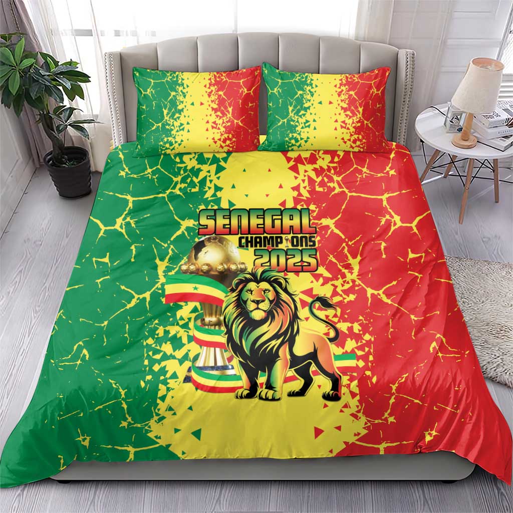 Senegal Football Bedding Set We Are the Champions