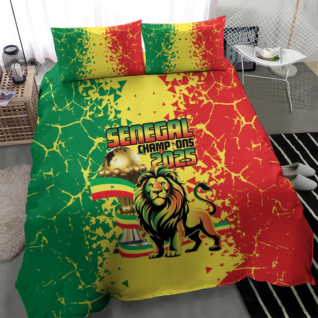 Senegal Football Bedding Set We Are the Champions