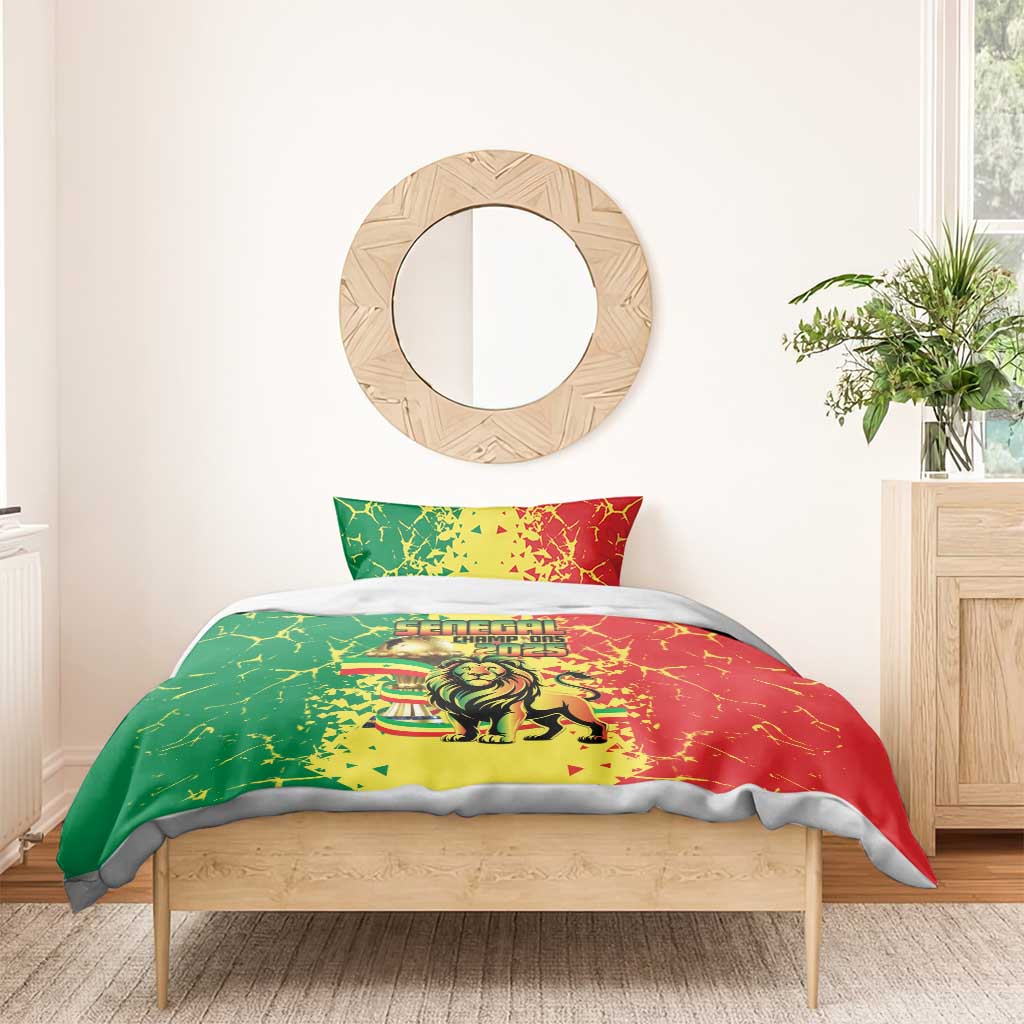 Senegal Football Bedding Set We Are the Champions