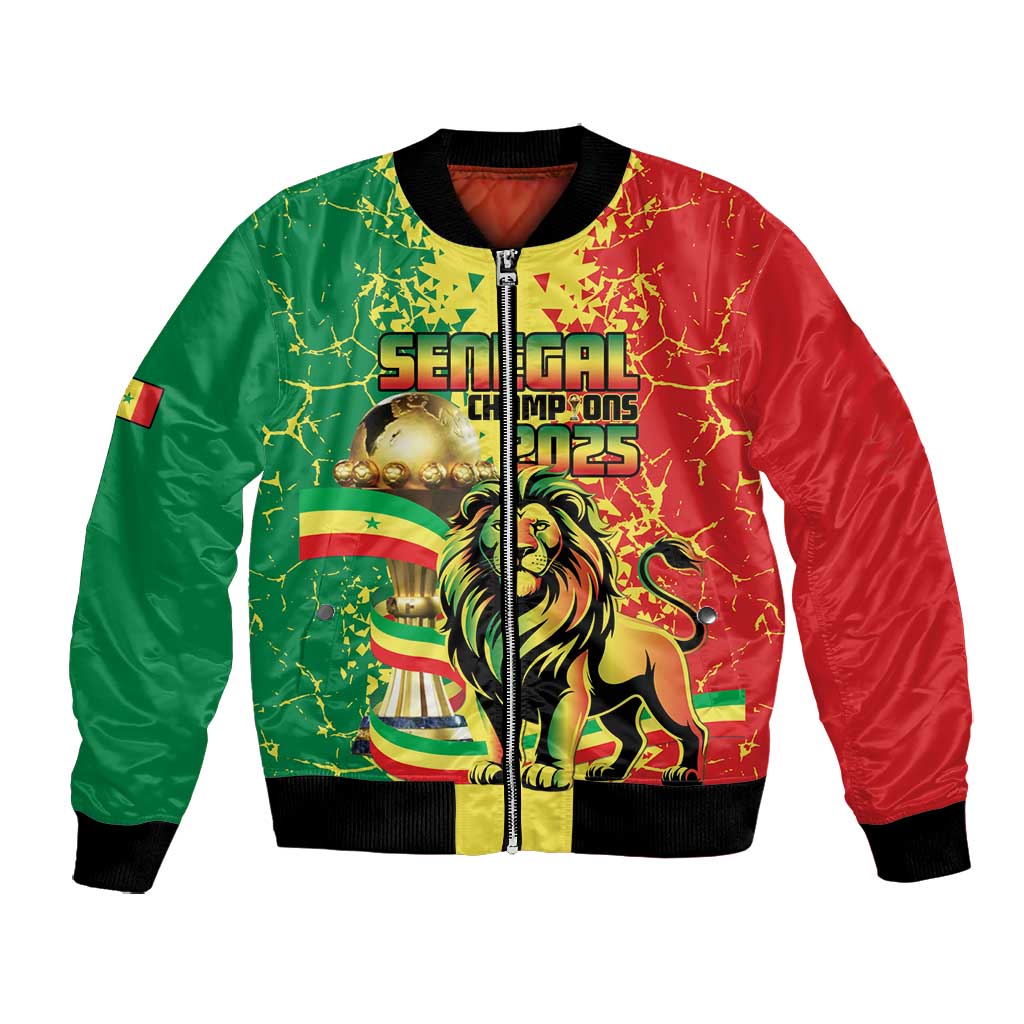 Custom Senegal Football Bomber Jacket We Are the Champions