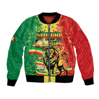 Custom Senegal Football Bomber Jacket We Are the Champions