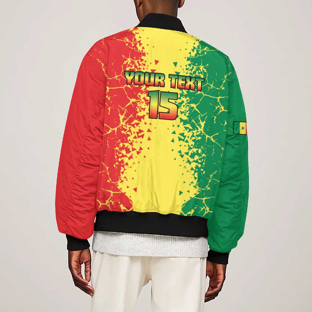 Custom Senegal Football Bomber Jacket We Are the Champions