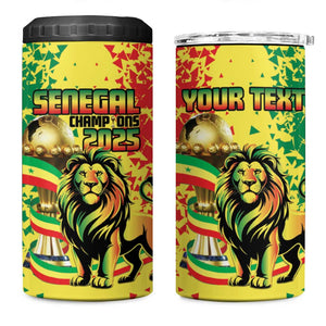 Custom Senegal Football 4 in 1 Can Cooler Tumbler We Are the Champions