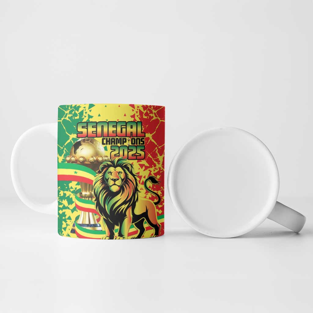 Custom Senegal Football Ceramic Mug We Are the Champions