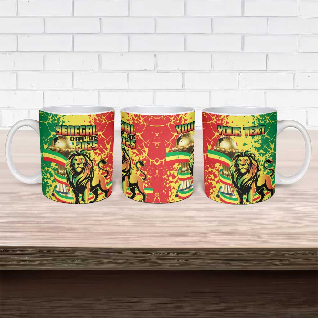 Custom Senegal Football Ceramic Mug We Are the Champions