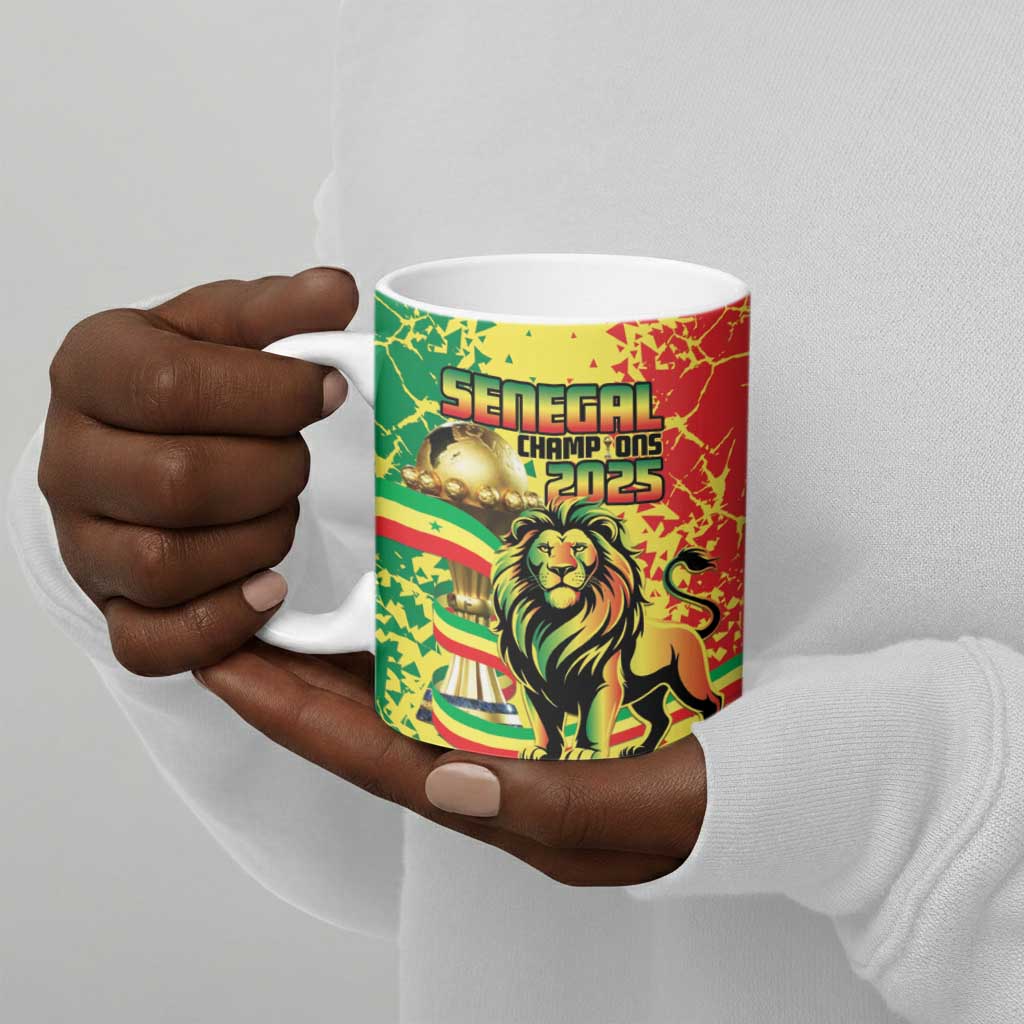 Custom Senegal Football Ceramic Mug We Are the Champions
