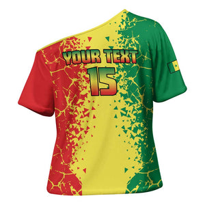 Custom Senegal Football Cross Shoulder Shirt We Are the Champions