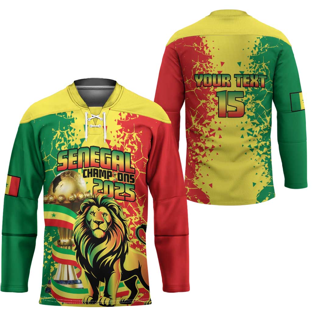 Custom Senegal Football Hockey Jersey We Are the Champions