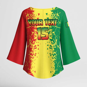 Custom Senegal Football Kimono Sleeve Blouse We Are the Champions