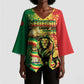 Custom Senegal Football Kimono Sleeve Blouse We Are the Champions