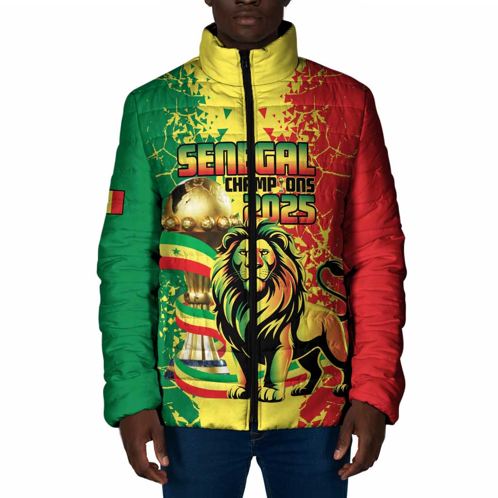 Custom Senegal Football Padded Jacket We Are the Champions