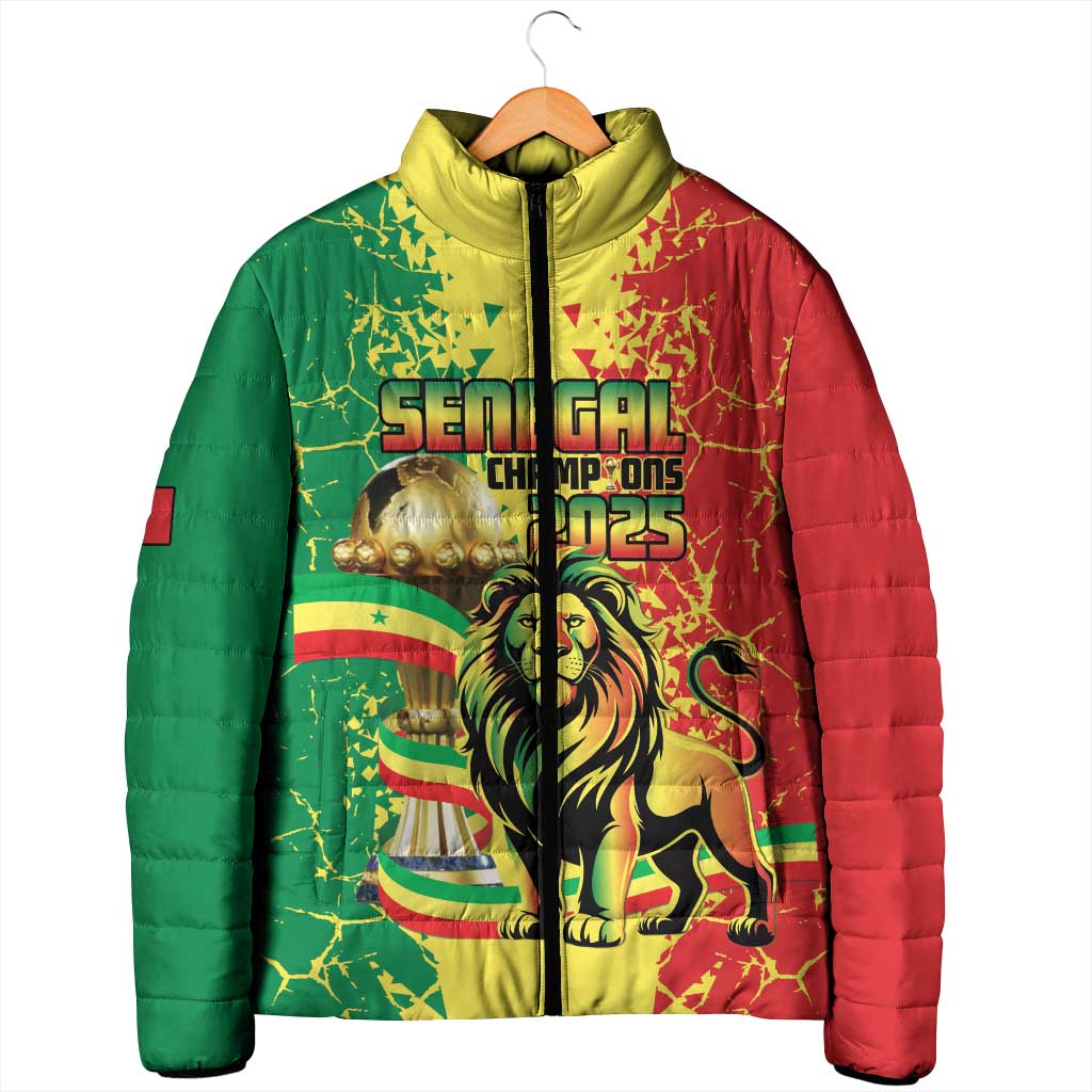 Custom Senegal Football Padded Jacket We Are the Champions