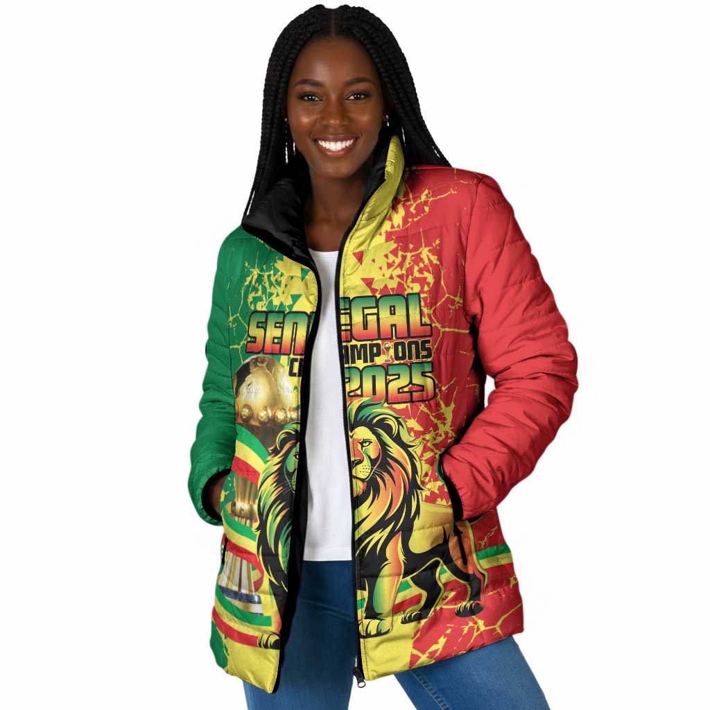 Custom Senegal Football Padded Jacket We Are the Champions