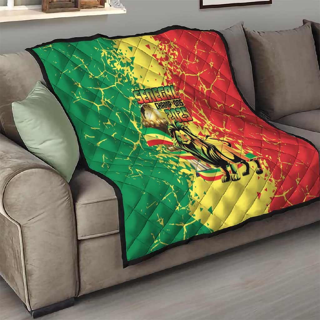 Senegal Football Quilt We Are the Champions