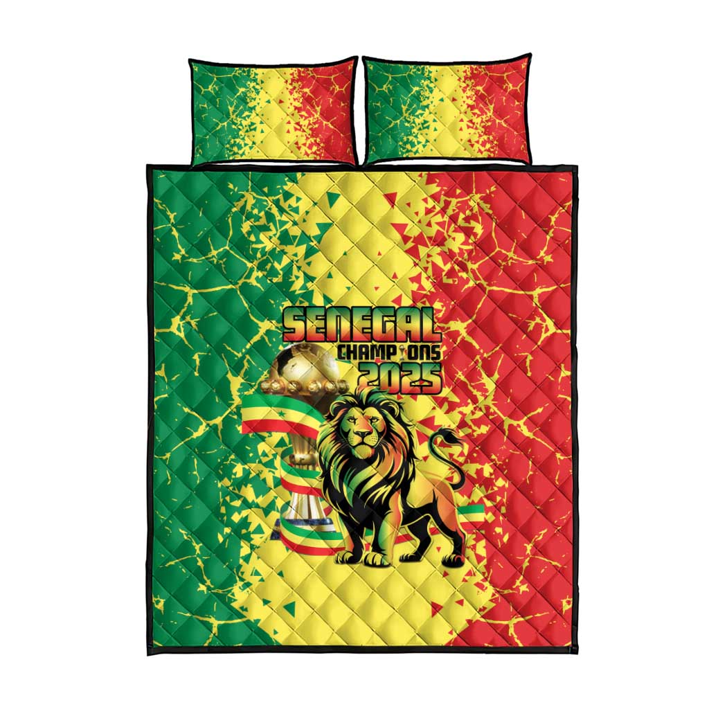 Senegal Football Quilt Bed Set We Are the Champions