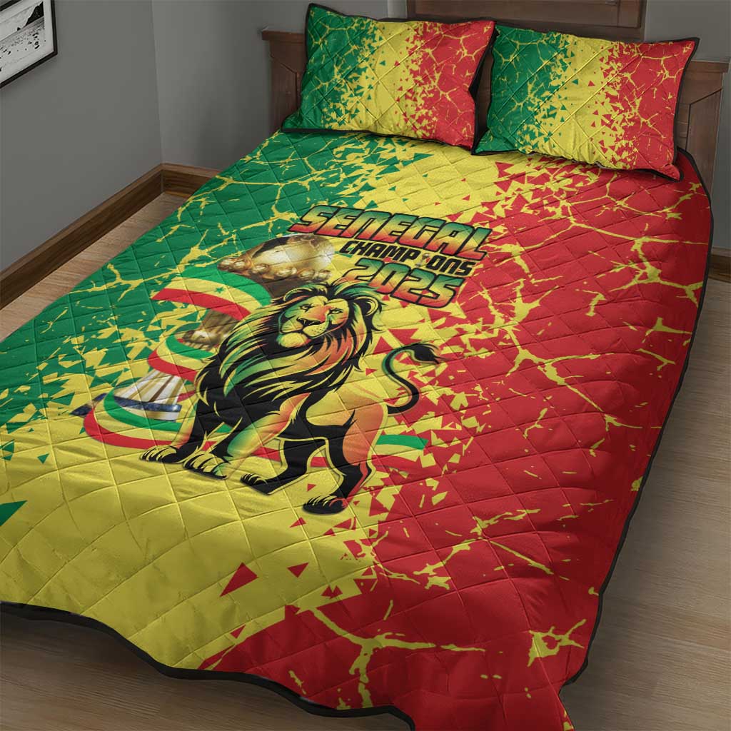 Senegal Football Quilt Bed Set We Are the Champions