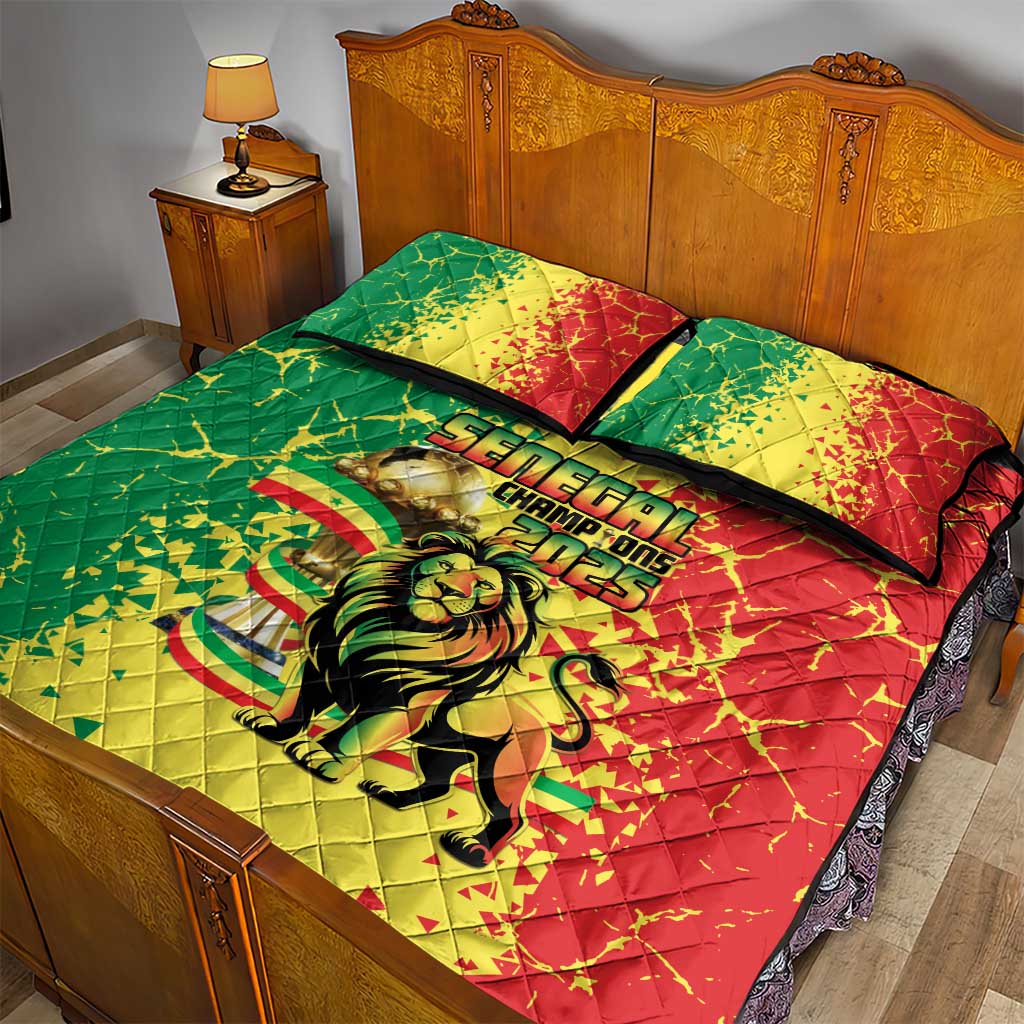 Senegal Football Quilt Bed Set We Are the Champions
