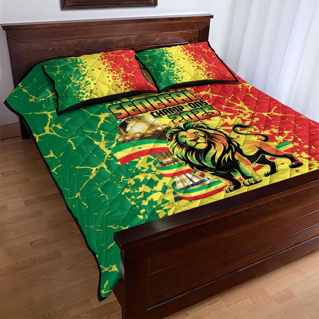 Senegal Football Quilt Bed Set We Are the Champions
