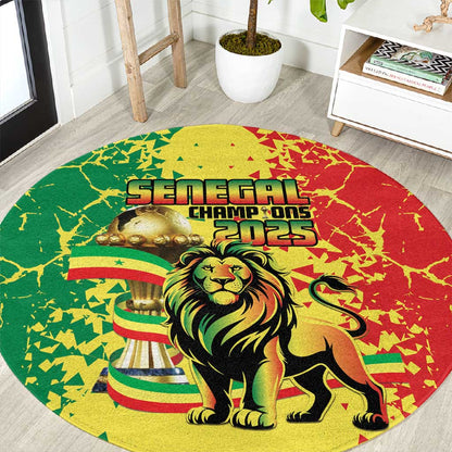 Senegal Football Round Carpet We Are the Champions