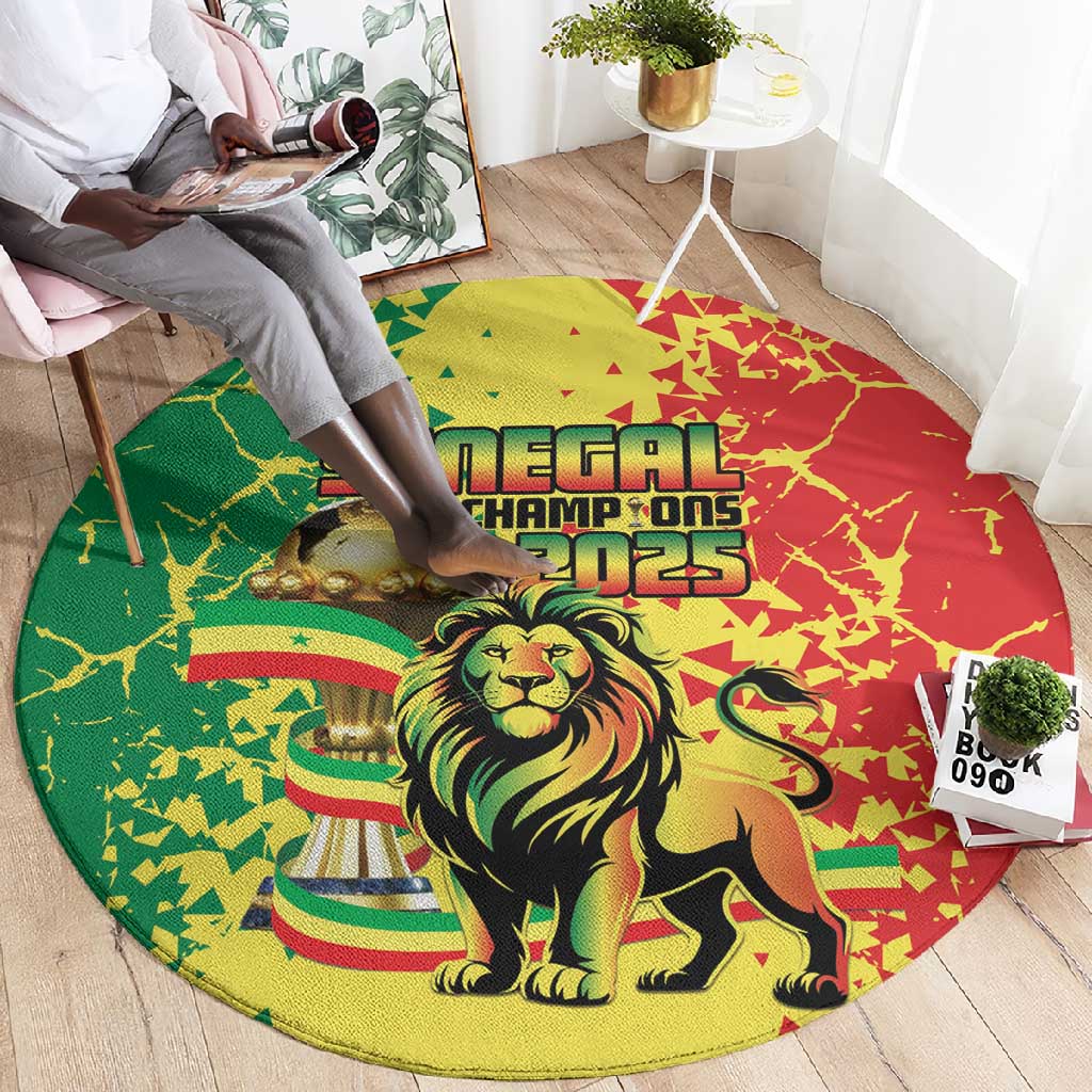 Senegal Football Round Carpet We Are the Champions