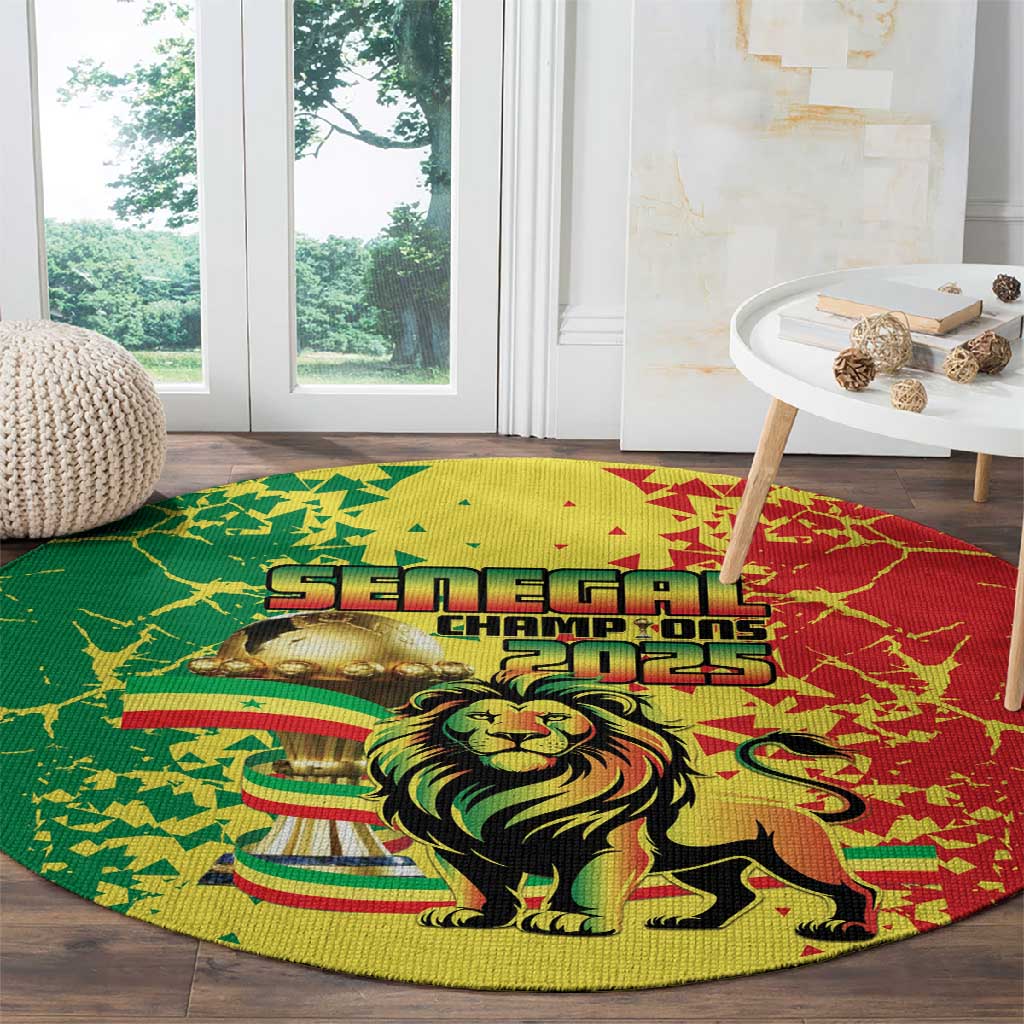 Senegal Football Round Carpet We Are the Champions