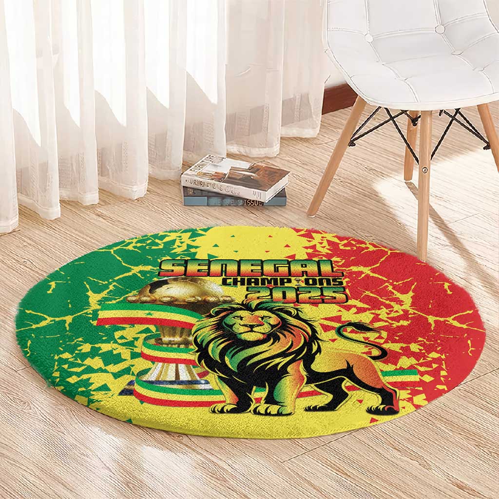 Senegal Football Round Carpet We Are the Champions