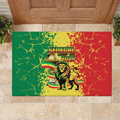 Senegal Football Rubber Doormat We Are the Champions