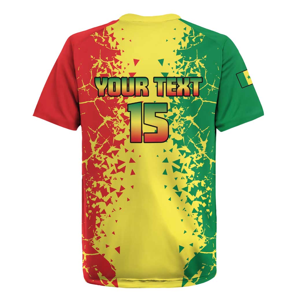 Custom Senegal Football Rugby Jersey We Are the Champions