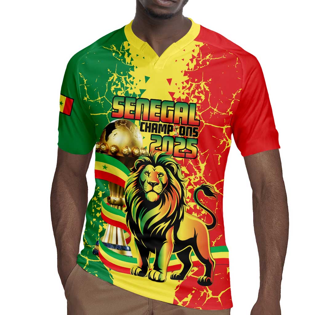 Custom Senegal Football Rugby Jersey We Are the Champions