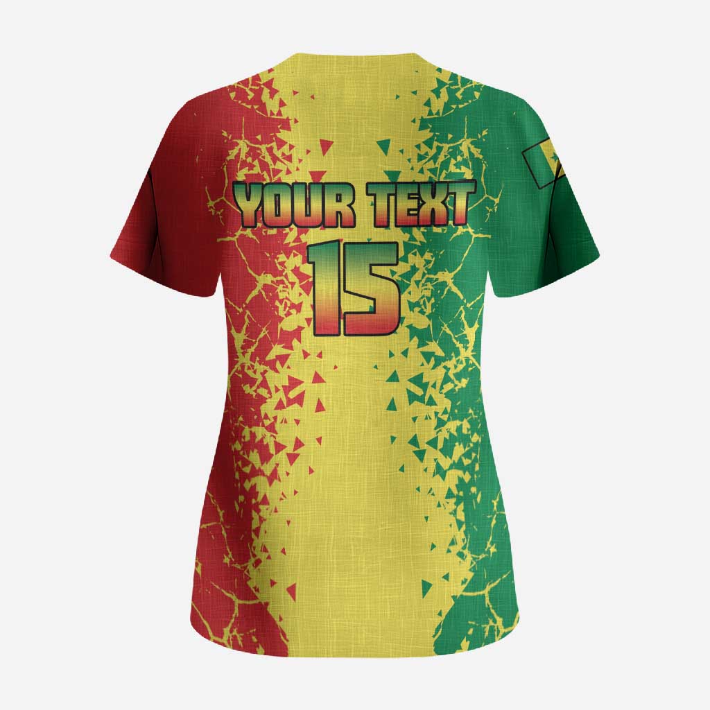Custom Senegal Football Scrub Top We Are the Champions