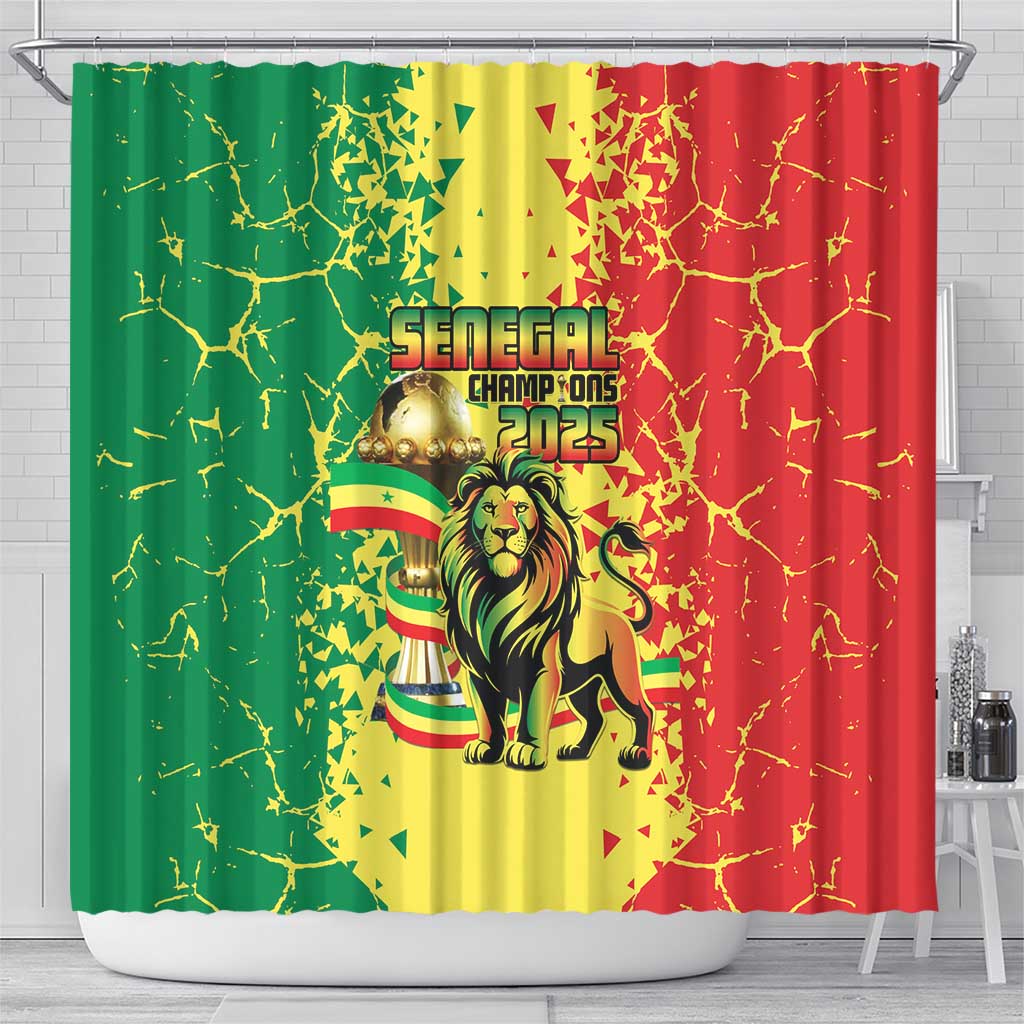 Senegal Football Shower Curtain We Are the Champions