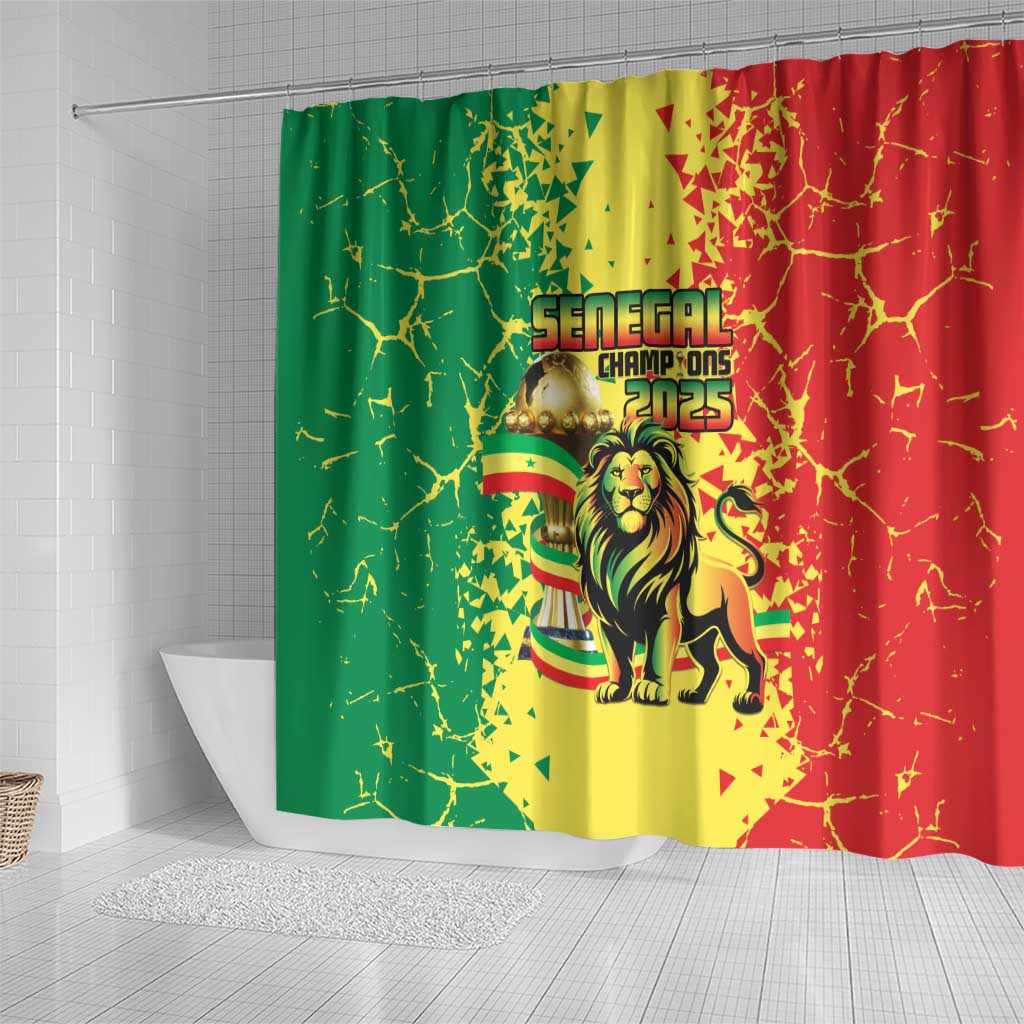 Senegal Football Shower Curtain We Are the Champions